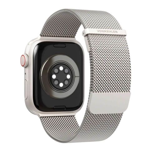 רצועות לשעון אפל VONMAHLEN Milanese Loop 2 גודל 44/45/46/49mm בז' שמפניה