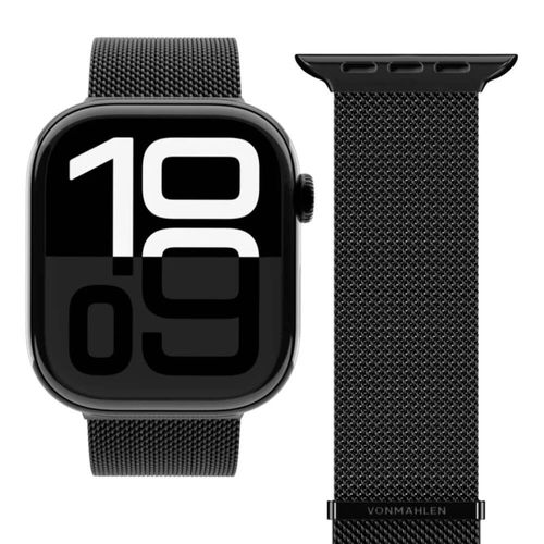 רצועות לשעון אפל VONMAHLEN Milanese Loop 2 גודל 40/41/42mm שחור