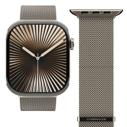 רצועות לשעון אפל VONMAHLEN Milanese Loop 2 גודל 44/45/46/49mm דזרט
