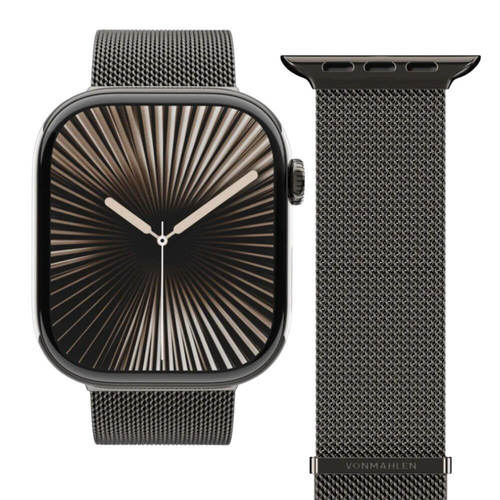 רצועות לשעון אפל VONMAHLEN Milanese Loop 2 גודל 44/45/46/49mm אפור גרניט