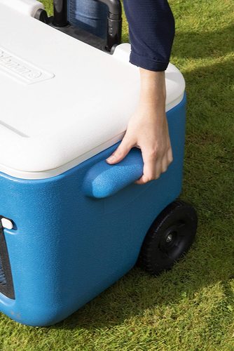 צידנית קשיחה גדולה 50 ל' על גלגלים של קולמן Coleman  50 Litre Mesh Cooler