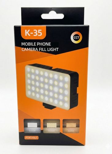 תאורת לד לצילום K-35 Mobile Phone Camera Fill Light