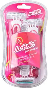 LA BELLE סכיני גילוח חד פעמי חמישייה