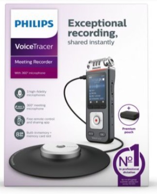 מקליט PHILIPS High-res DVT8110 סטריאו+זום 8G חריץ להרחבת זכרון מסך 2