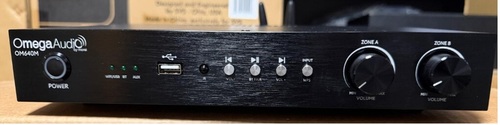 מגבר סטריאו חכם 2 אזורים מבית OMEGA AUDIO דגם OM640 
