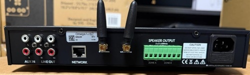 מגבר סטריאו חכם 2 אזורים מבית OMEGA AUDIO דגם OM640 