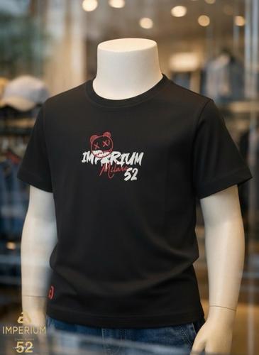 חולצת טי-שרט שחורה לבנים מבית IMPERIUM – עיצוב Milano 52 יוקרתי