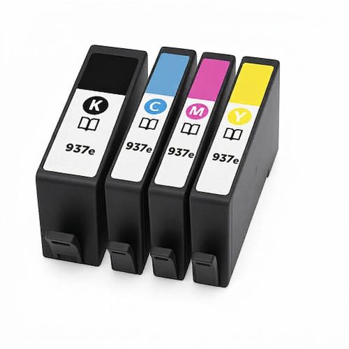 סט מלא 4 ראשי דיו תואמים בכמות גדולה HP 937E