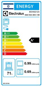 תנור בנוי Electrolux EOH6212K תוצרת גרמניה שחור אלקטרולוקס