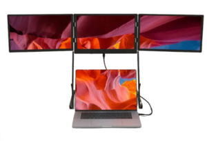 שלישיית צגים TriVision Pro Max 15.6 למחשב נייד