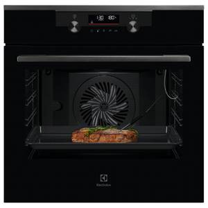 תנור בנוי פירוליטי 71 ליטר Electrolux EOP7432H AirFry SenseCook זכוכית שחורה 