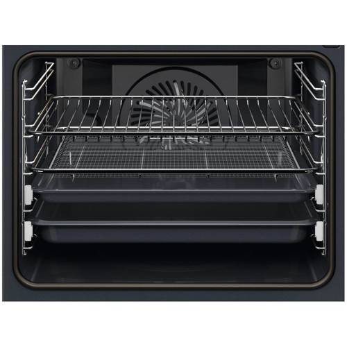 תנור בנוי פירוליטי 71 ליטר Electrolux EOP7432H AirFry SenseCook זכוכית שחורה 