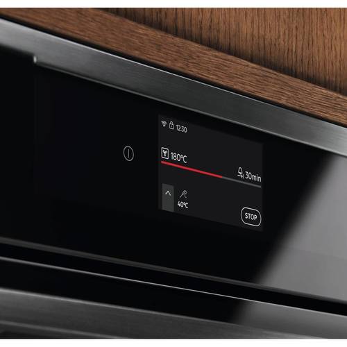 תנור בנוי פירוליטי 71 ליטר Electrolux EOP7432H AirFry SenseCook זכוכית שחורה 