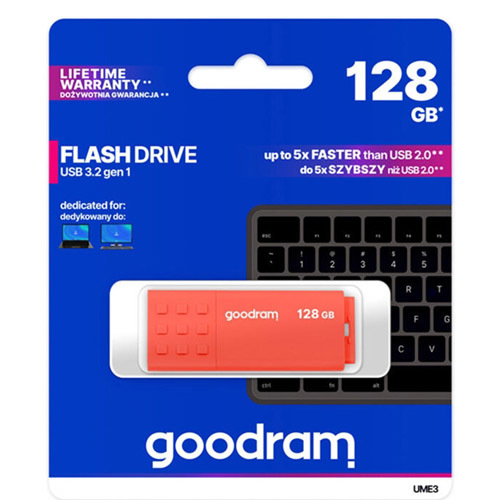 דיסק און קי GOODRAM UME3 128GB USB 3.2 כתום