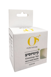 רצועות טייפ קינזיולוגי לשימוש בטיפולים פיזיותרפיים | 1 יחידה | OS+