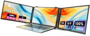 זוג צגים ניידים Tri Screen S2 Air למחשב נייד 14 אינץ