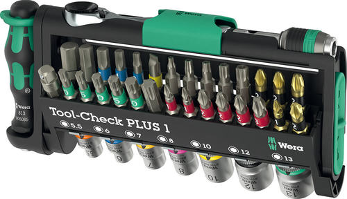 סט בוקסות וביטים 1/4 39 חלקים Tool-Check PLUS