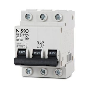 מפסק אוטומט 3X20 תלת פאזי NISKO 6KA
