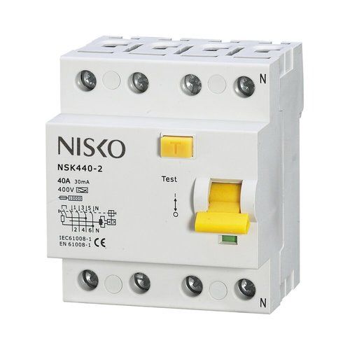 ממסר פחת 4X40 תלת פאזי NISKO 30mA
