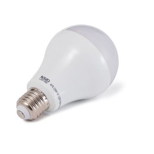 נורת ליבון לד 23W לבנה E27 אור קר NISKO
