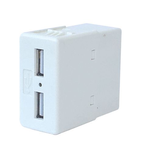 שקע USB כפול 2.4A מקום 1 מתאם
