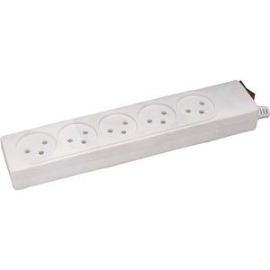 רב שקע 5 יציאות עם כבל 1 מטר ומפסק