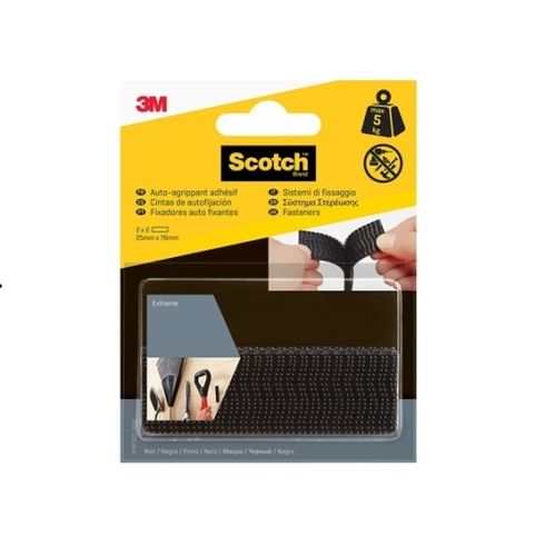 צמדנים שחור זוג 7.5 סמ 5 קג - ™Dual Lock 3M