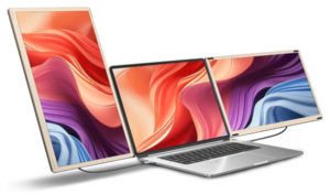 זוג צגים ניידים Tri-Screen S6 Pro למחשב נייד 15.6 אינץ"