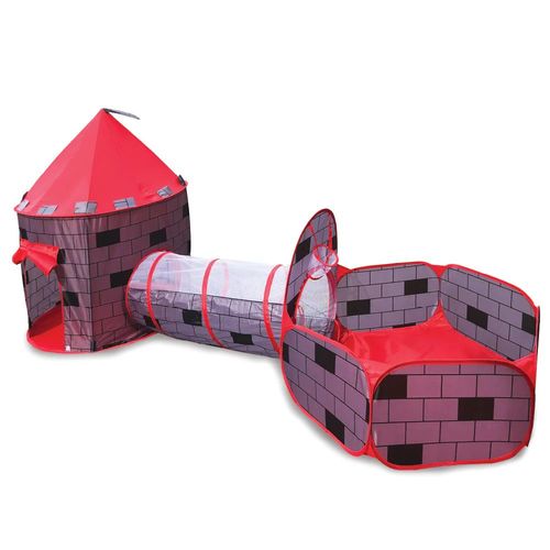 אוהל טירה קסומה 3 ב-1 עם 50 כדורים