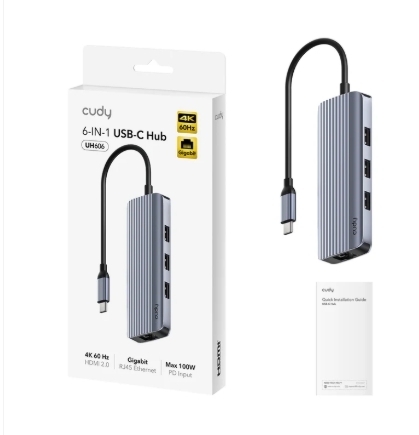 CUDY 5-IN-1 | USB Hub with GbE UH605