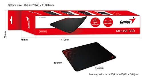 G-Pad 500S פד עכבר שחור 450ממ