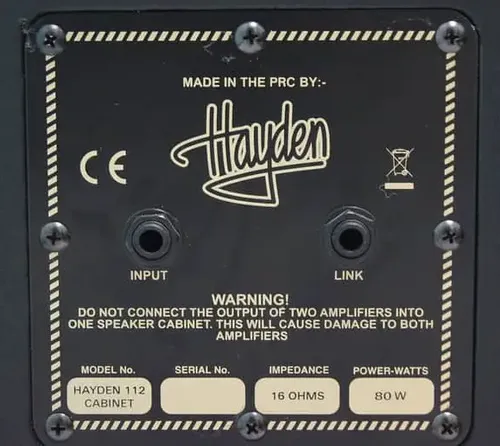 בוקסה לגיטרה HAYDEN HHAYDEN112  1X12