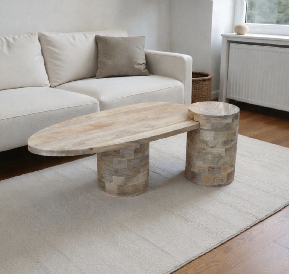 שולחן סלון עץ מנגו טיבעי