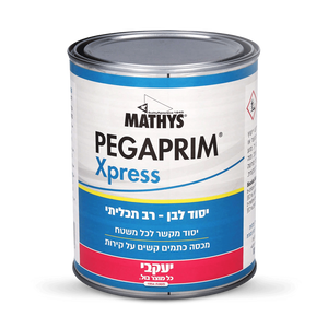 צבע יסוד מקשר לכל משטח 1 ליטר לבן PEGAPRIM