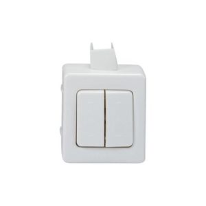 מפסק כפול לבן עהט NISKO SUPER N1B