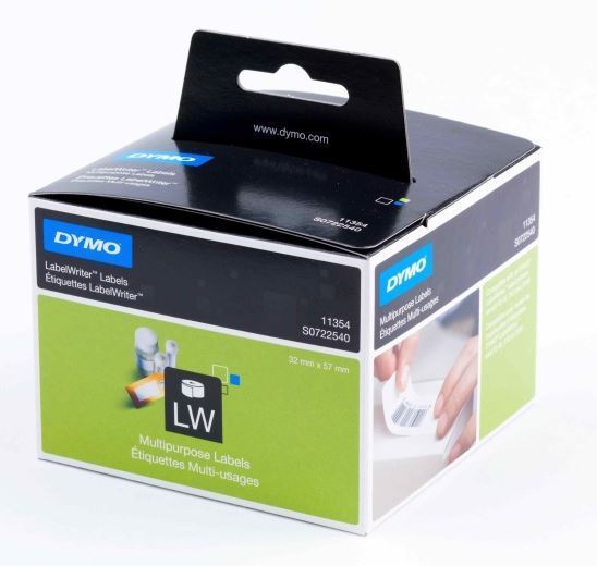 גליל מדבקות נייר  DYMO DW 11354 57X32 