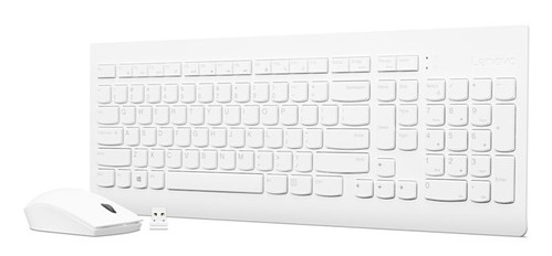 מקלדת ועכבר לבן לקובץ   Lenovo 510 Wireless Combo Keyboard & Mouse-Hebrew - GX30W75337