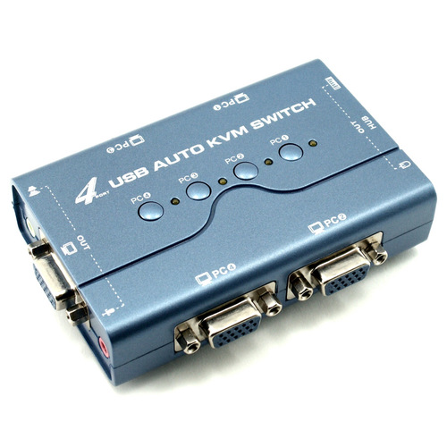 מתג/סוויטצ Gold Touch 4 Ports USB KVM Switch