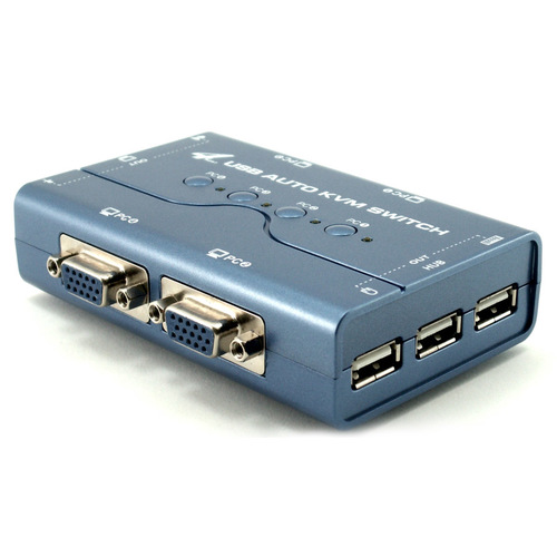 מתג/סוויטצ Gold Touch 4 Ports USB KVM Switch