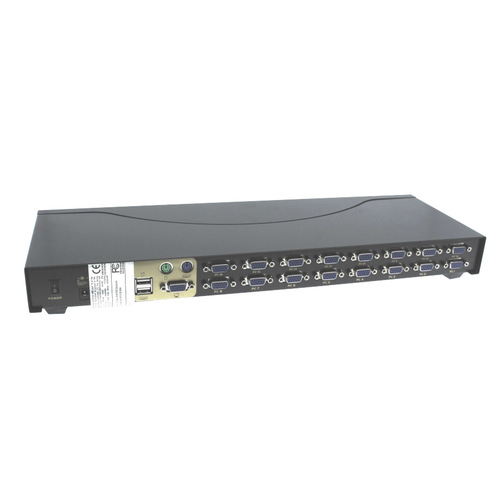 מתג/סוויטצ 16Ports USB & PS2 KVM Switch w/Cables