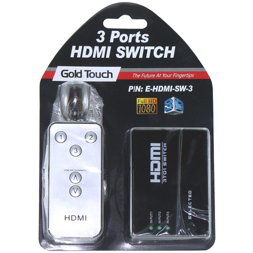 מפצל HDMI Gold Touch HDMI Switch 1 to 3