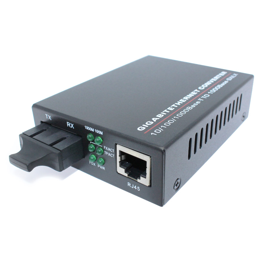 ממיר אופטי 10/100/1000TX-1000Base (SC) SM