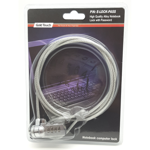 מנעול למחשב נייד עם קוד נעילה NoteBook Lock With Password Key