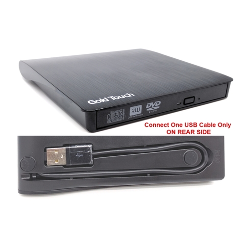 כונן CD חיצוני + צורב Gold Touch USB-DVDRW