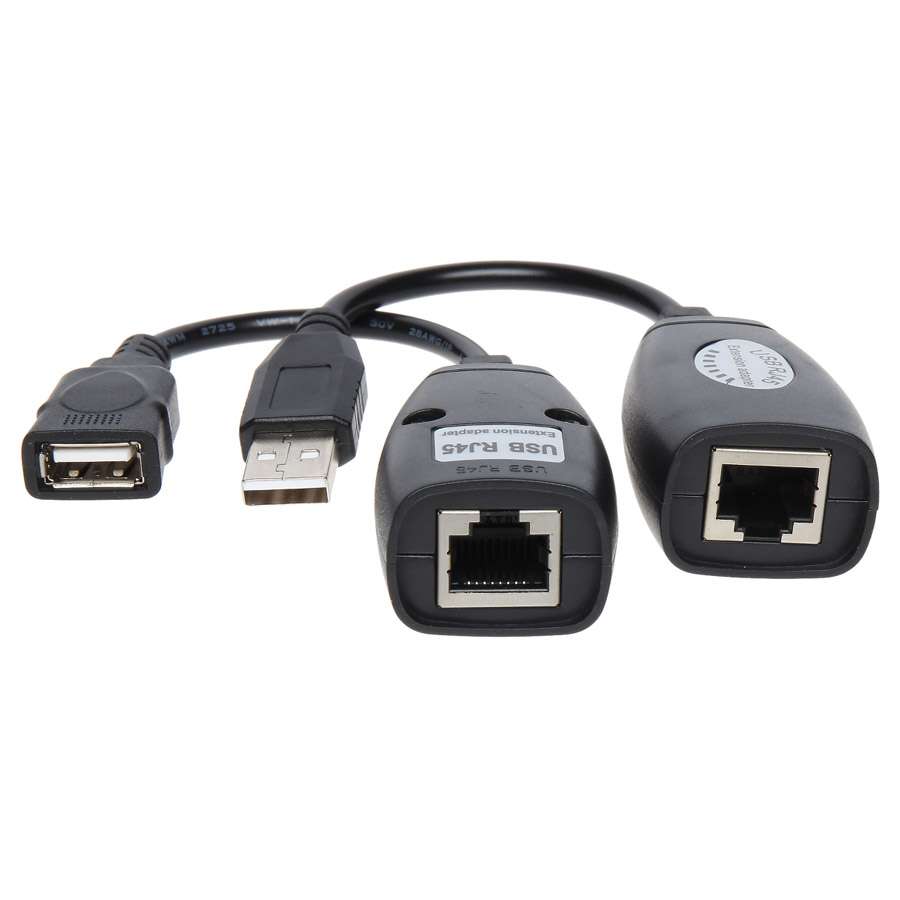 מתאם לכבל מאריך USB-RJ45 Extender