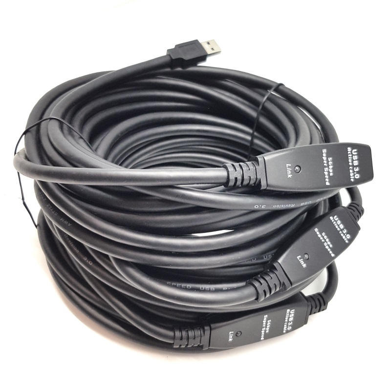 מתאם USB3.0 Active Extension 20m Cable