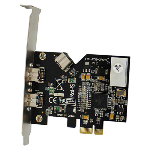 כרטיס PCIe Card Fire Wire 800 TI Chipset