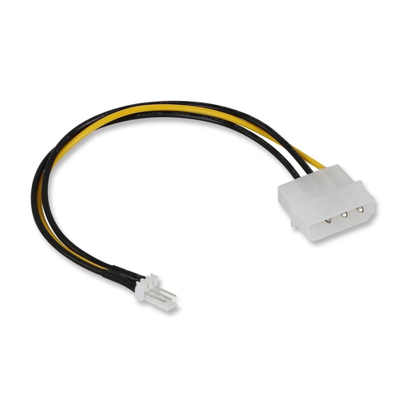 מתאם 4Pin Molex Male to 3Pin FAN Connector