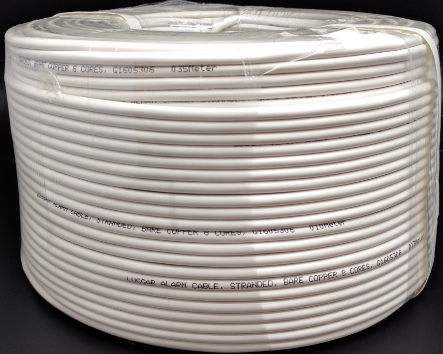 כבל Alarm Cable 8Cores Bare Copper Stranded