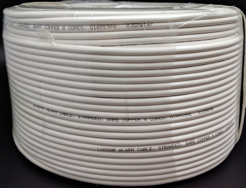 כבל Alarm Cable 8Cores Bare Copper Stranded